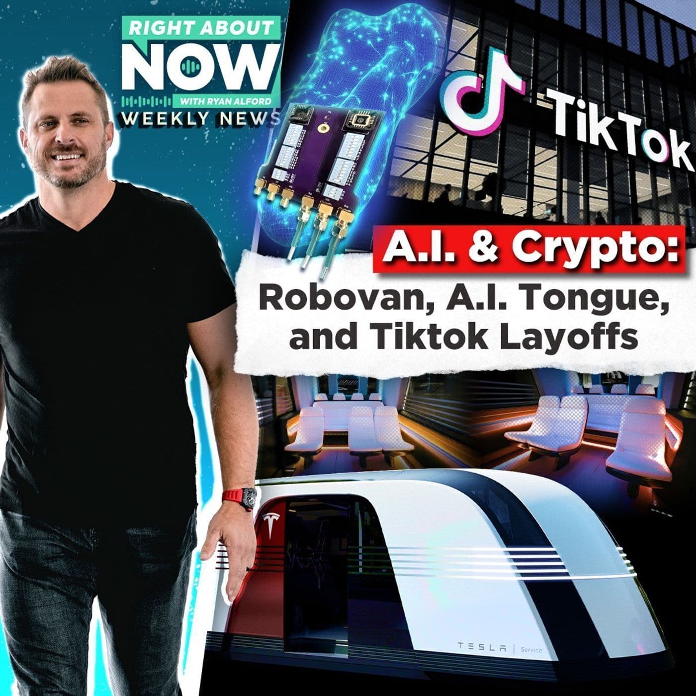 AI & Crypto: Robovan Transforms Transport, AI Tongue Takes Over, TikTok Cuts Jobs artwork