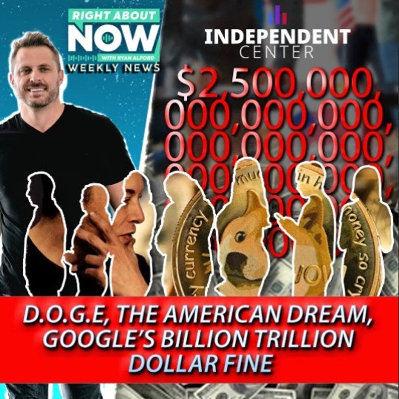 D.O.G.E, The American Dream, Google's billion trillion dollar fine artwork
