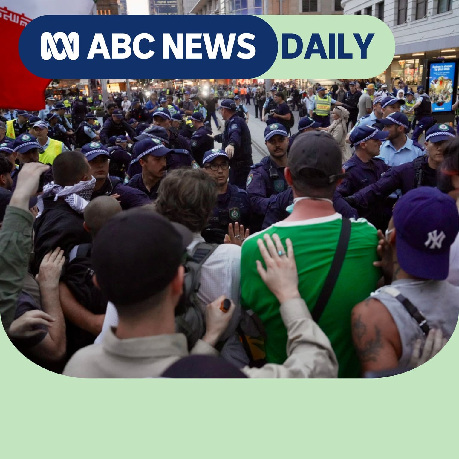 Why police clashed with Sydney protesters artwork