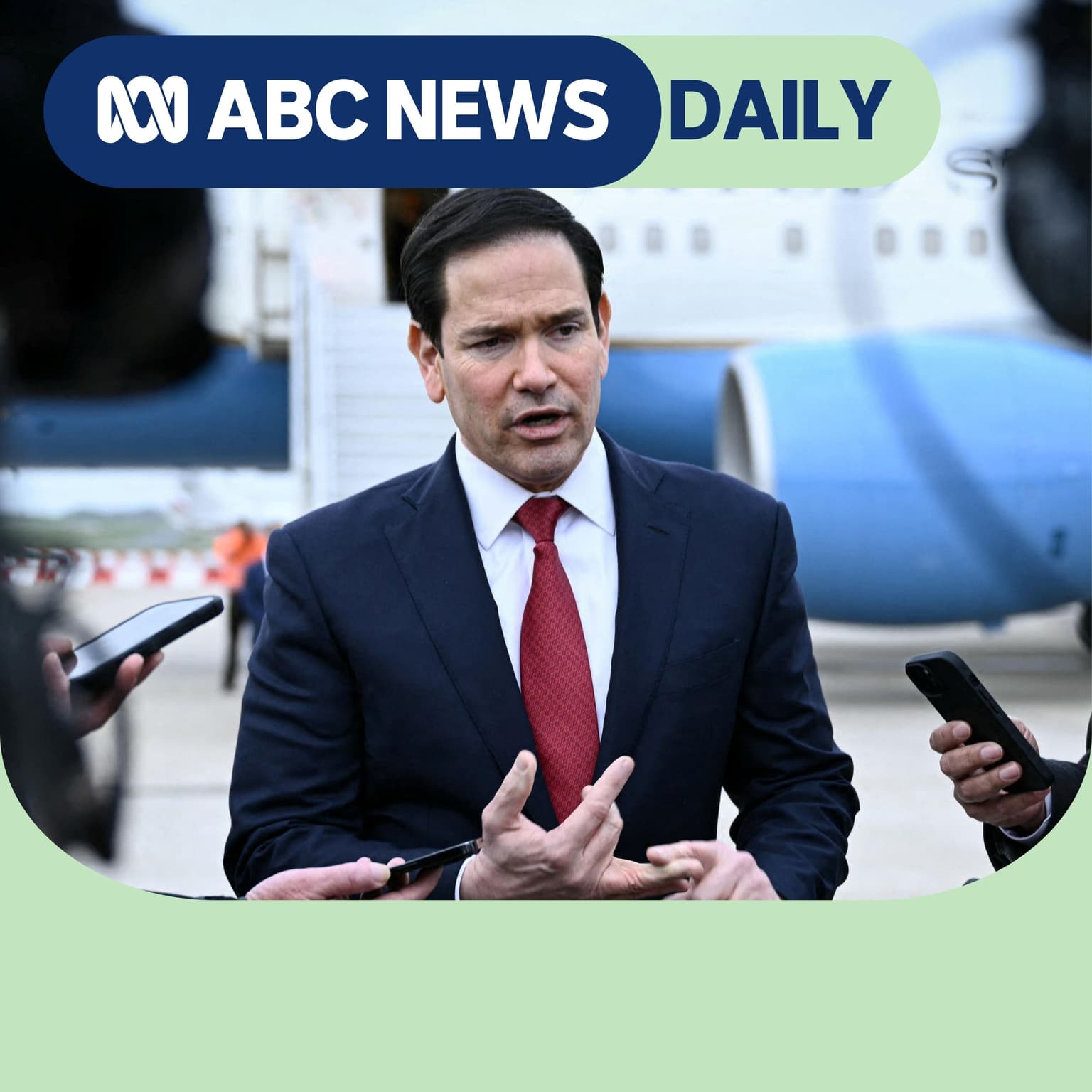 Why Trump keeps asking 'Vance or Rubio?' artwork