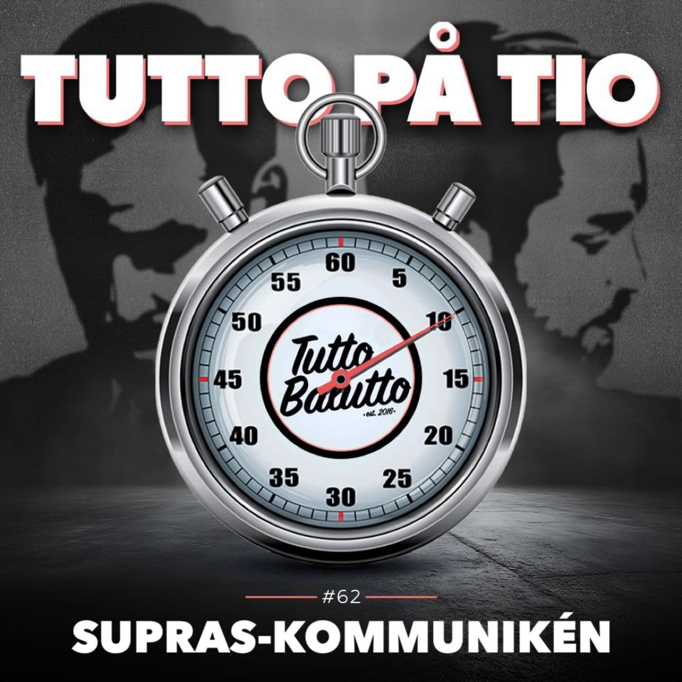 Tutto på tio – Supras-kommunikén artwork