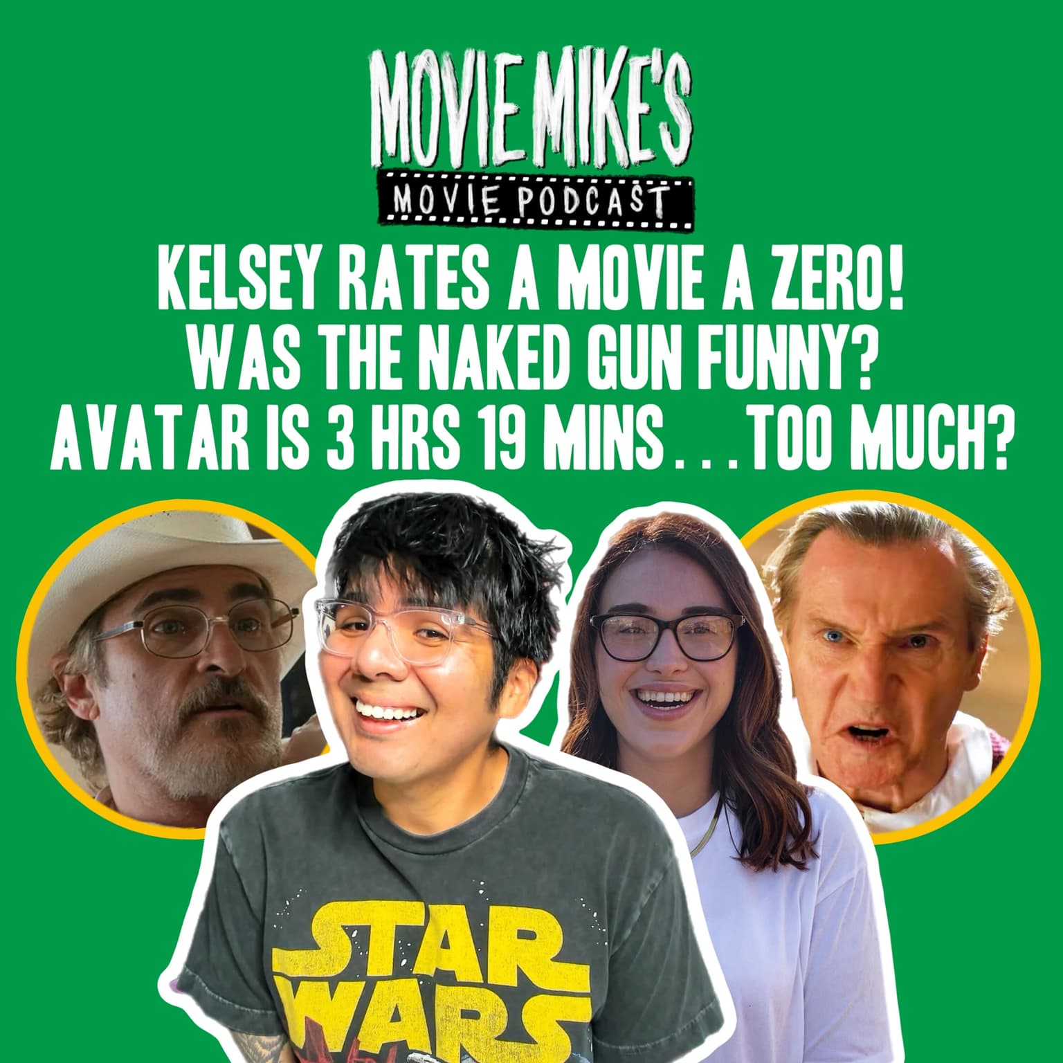 MOVIE MIKE: Kelsey Rates a Major Movie a ZERO (Best and Worst of July) + Movie Review: The Naked Gun + Trailer Park: Avatar: Fire and Ash artwork