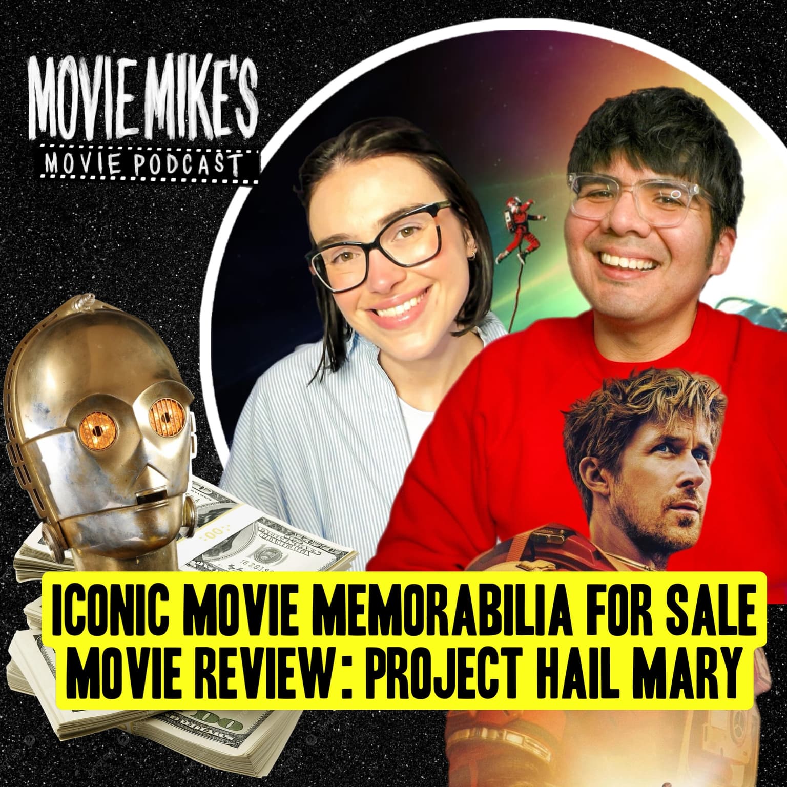 MOVIE MIKE: Iconic Movie Memorabilia for Sale + Movie Review: Project Hail Mary in IMAX 70mm + Trailer Park: In The Grey artwork