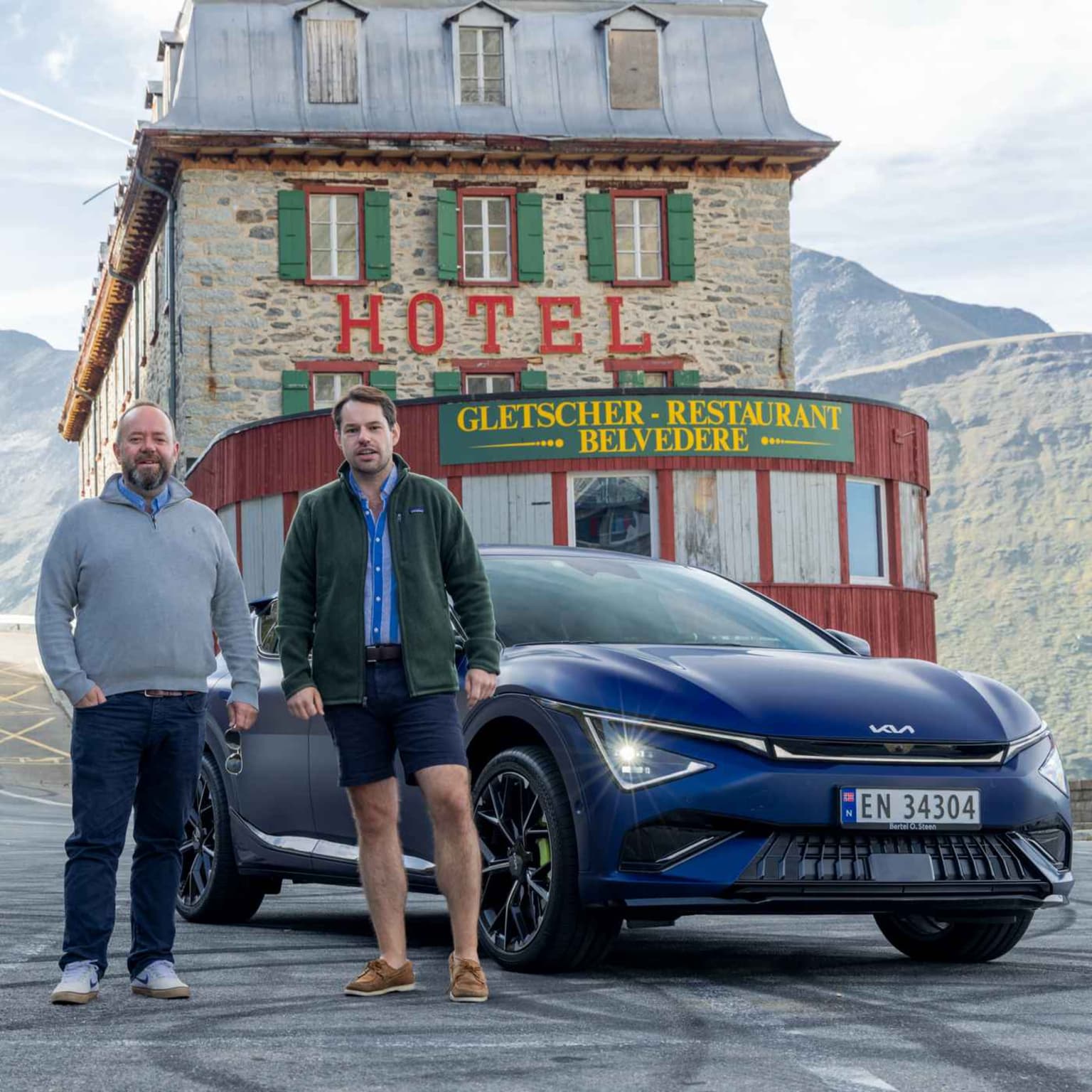 Bonus: Alpetur med 650 hestekrefter – Kia EV6 GT facelift artwork
