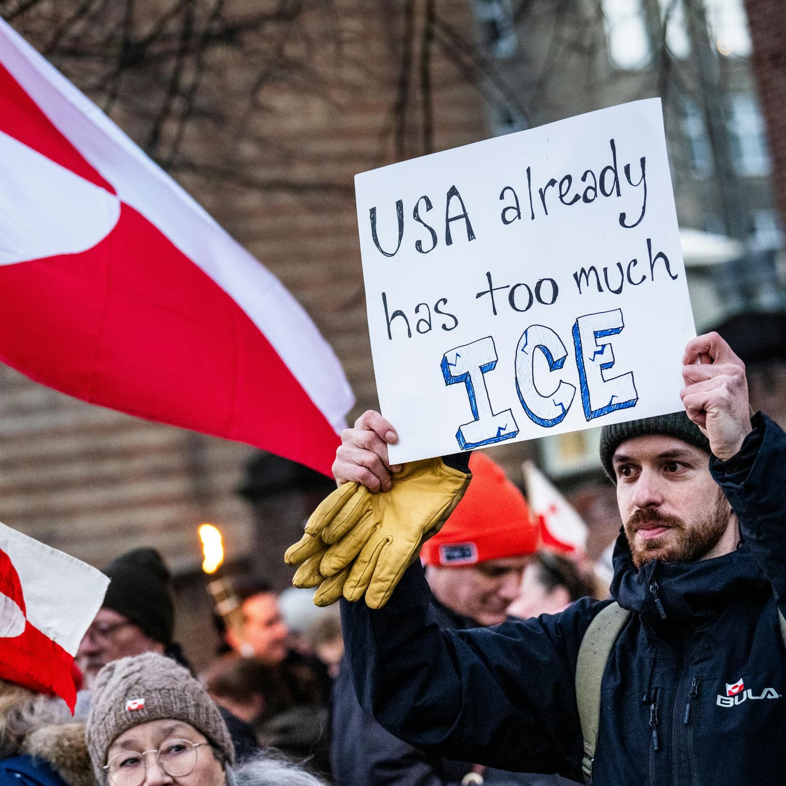 Trump's Greenland obsession artwork
