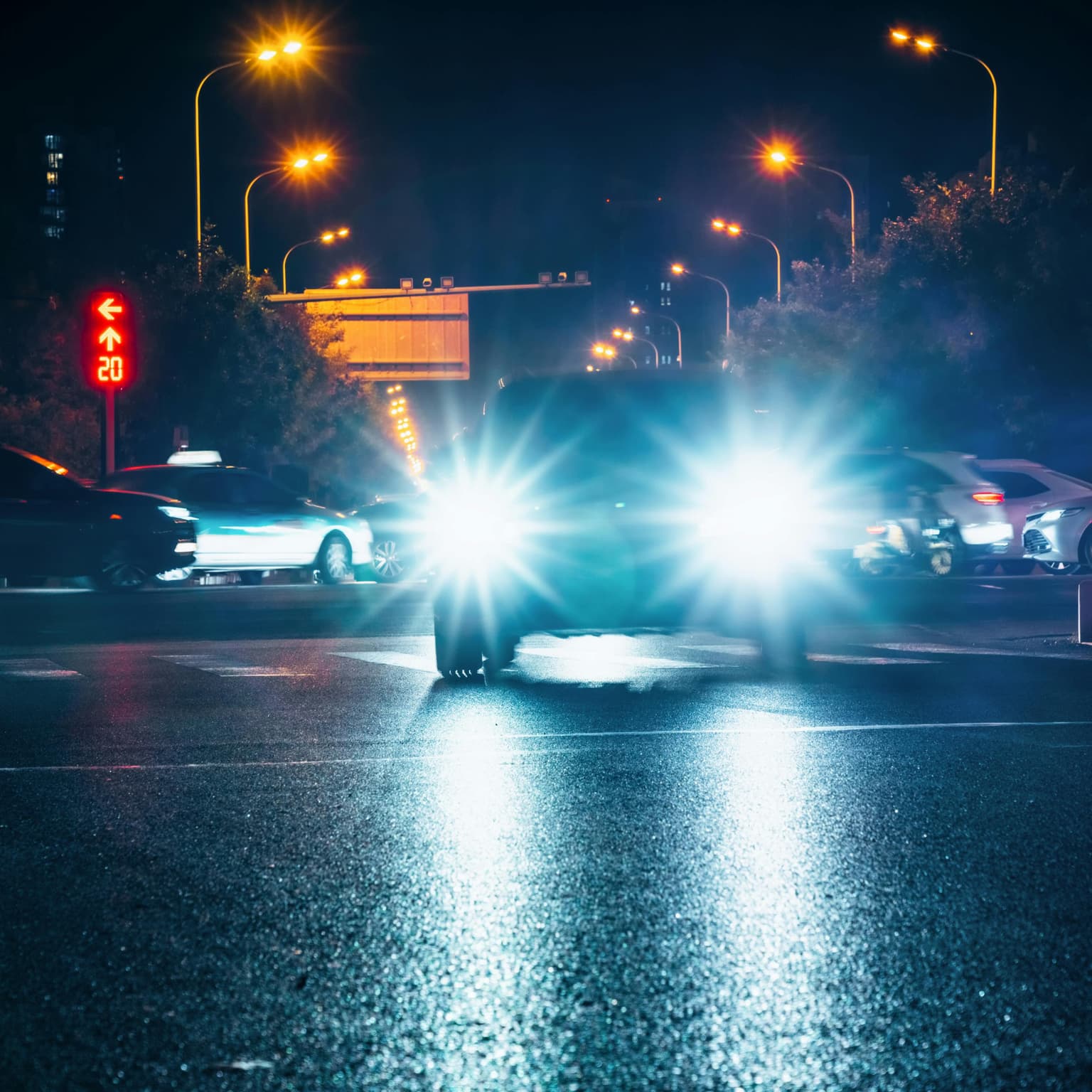 Blinded by the headlights artwork