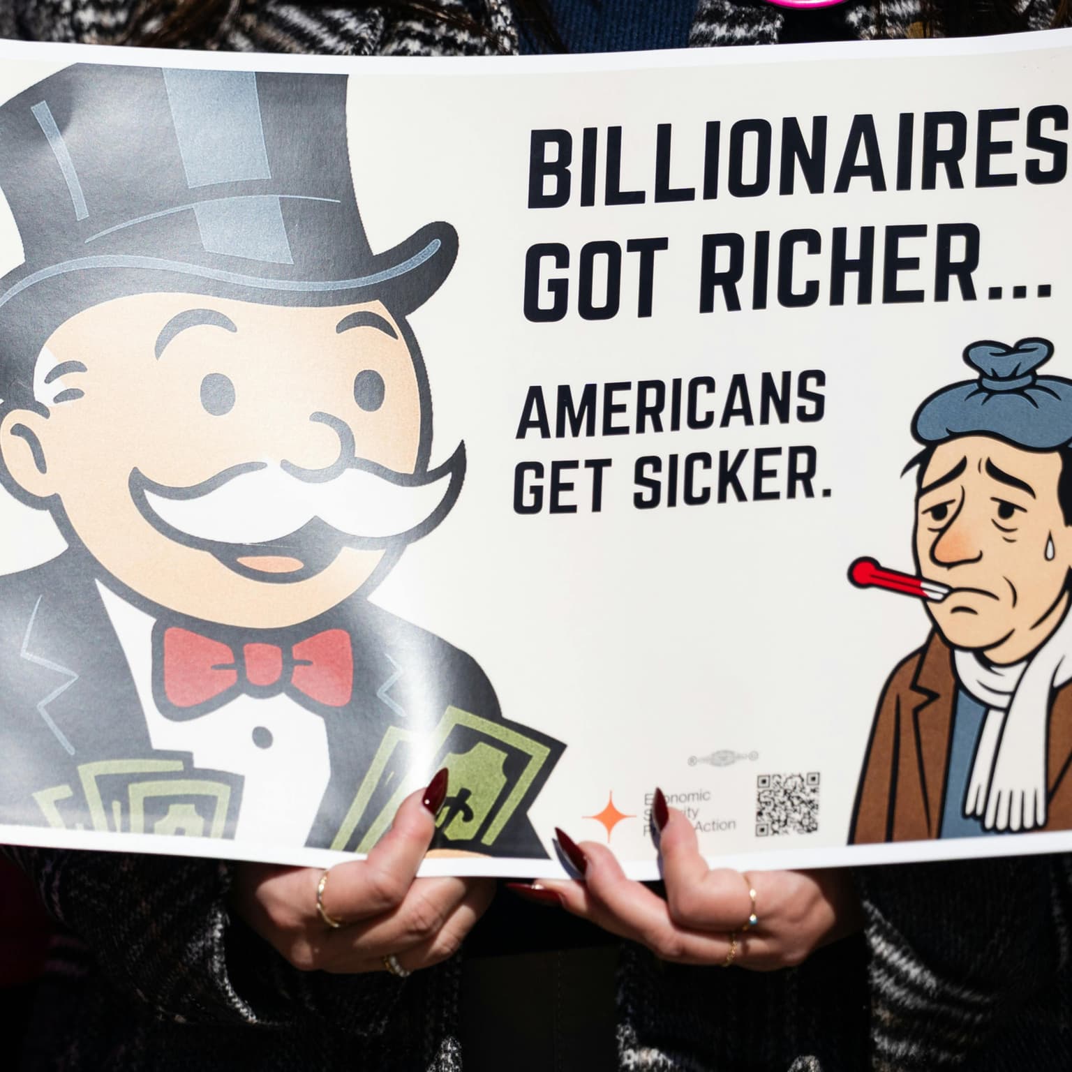 The billionaire backlash artwork