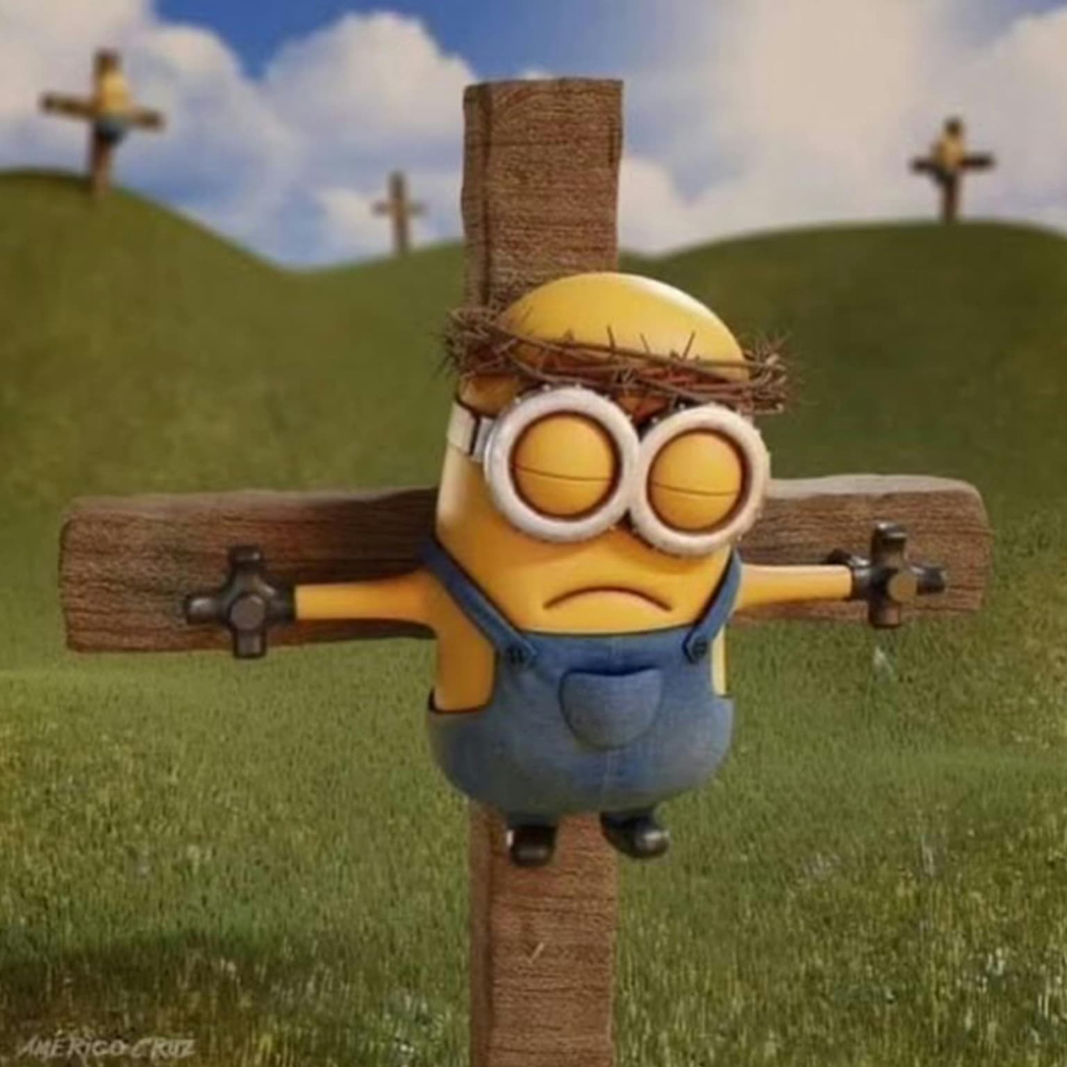 Minion Jesus artwork