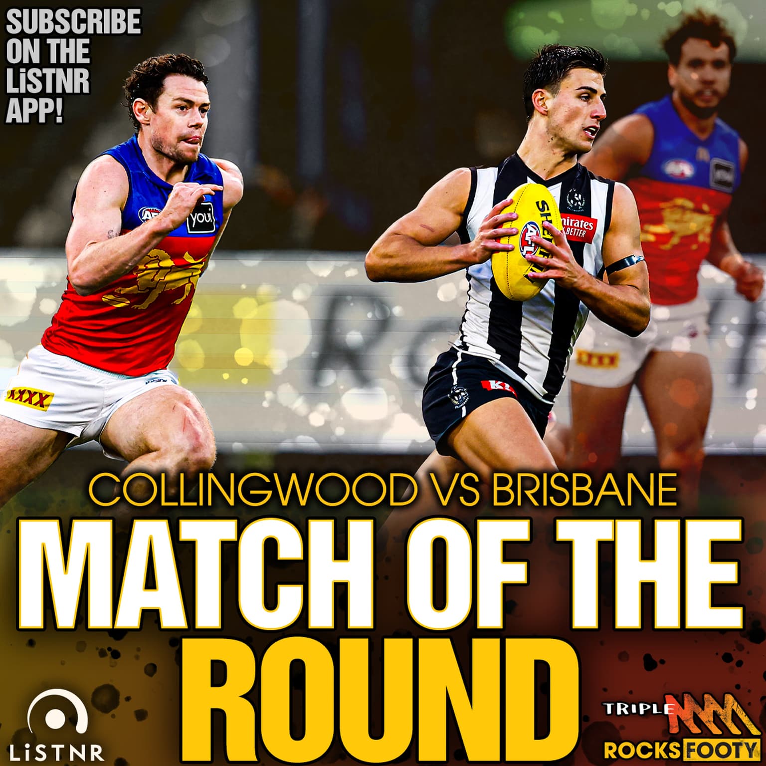 MONDAY MINI-MATCH - R23 Collingwood vs Brisbane artwork