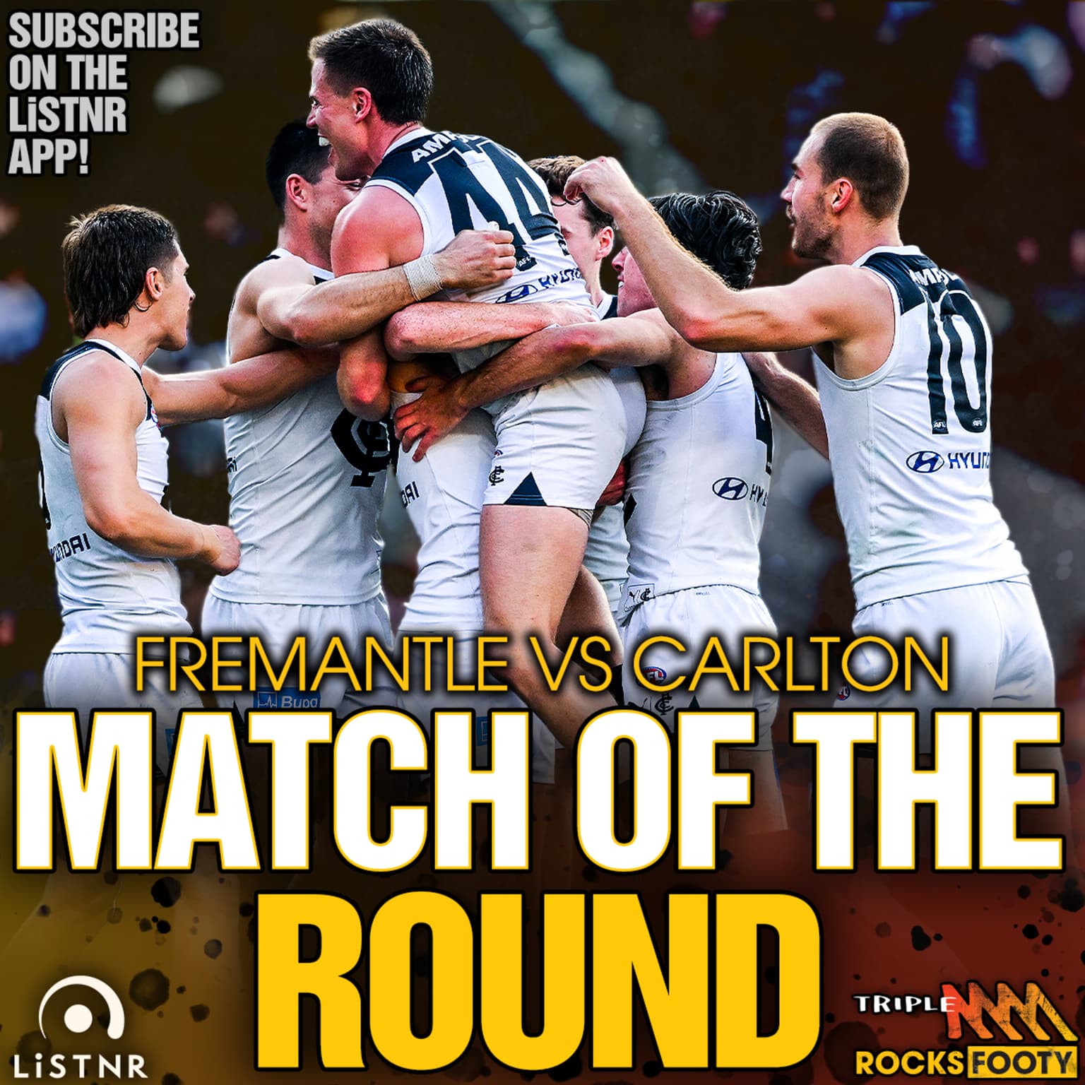 MONDAY MINI-MATCH | Fremantle vs Carlton artwork
