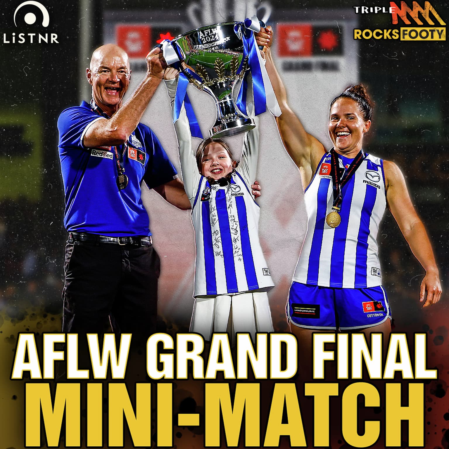 MINI-MATCH - AFLW Grand Final 2024 - North Melbourne vs Brisbane artwork