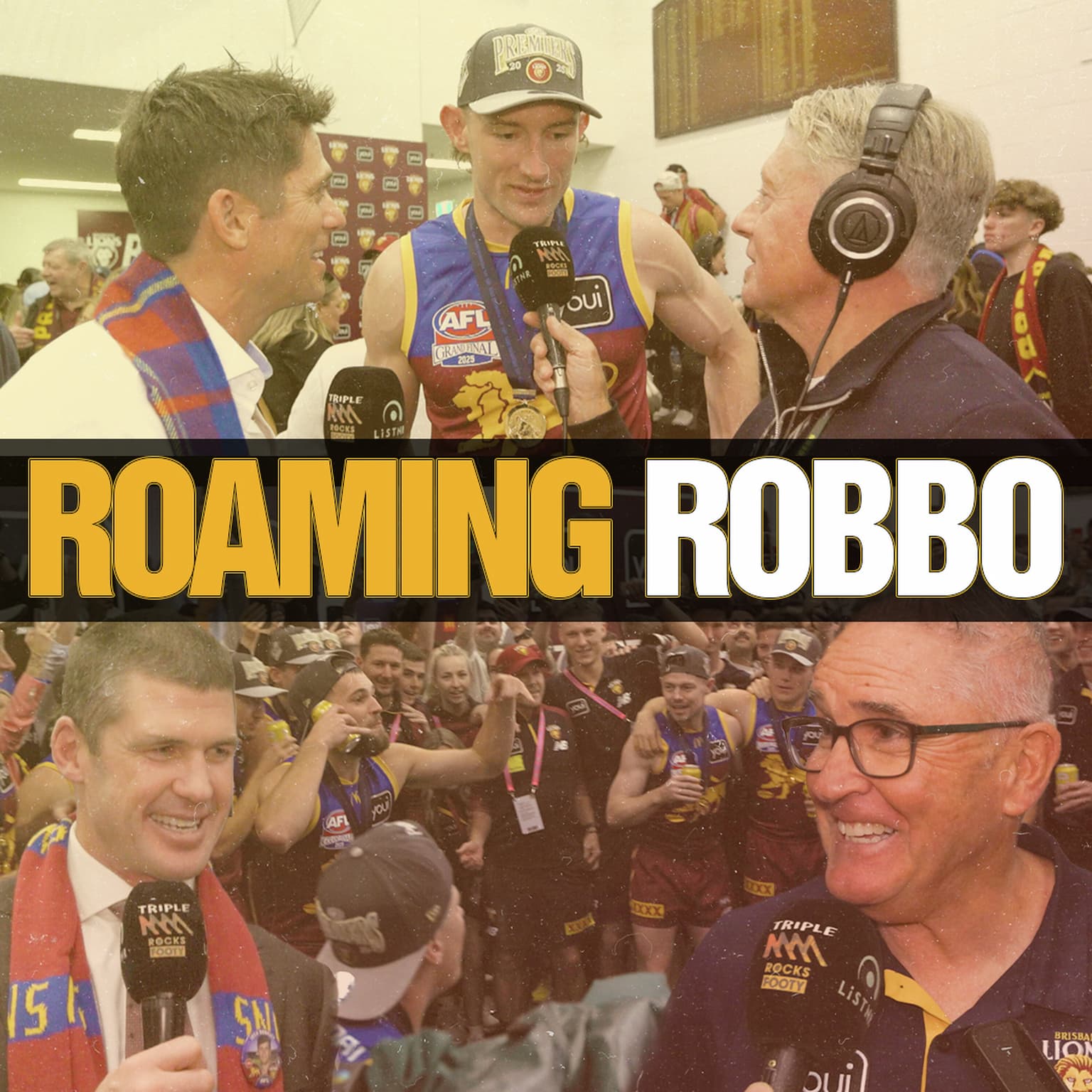 ROAMING ROBBO | Robbo Chats To All The Lions Players + Legends In The Premiership-Winning Rooms artwork