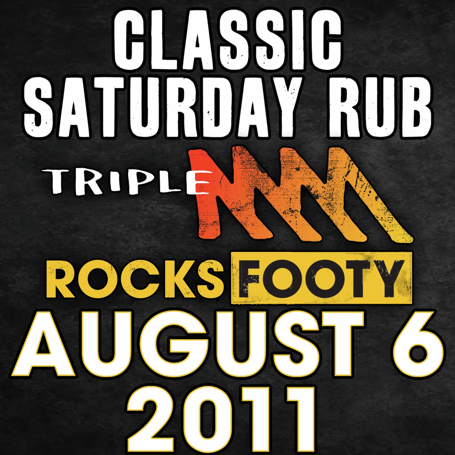 CLASSIC SATURDAY RUB | Garry Lyon's Sheriff Wobble artwork