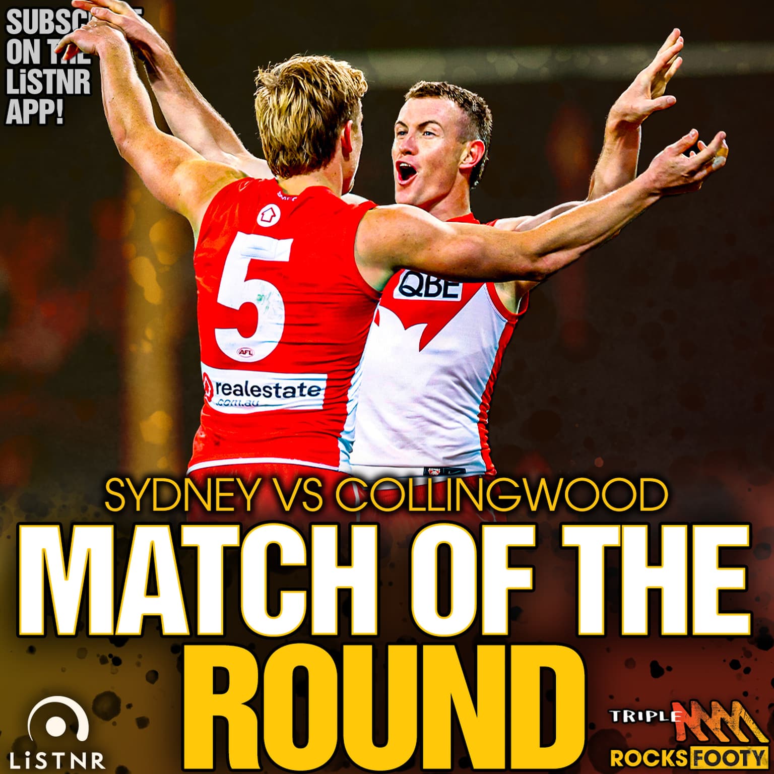 MONDAY MINI-MATCH - R22 Sydney vs Collingwood artwork