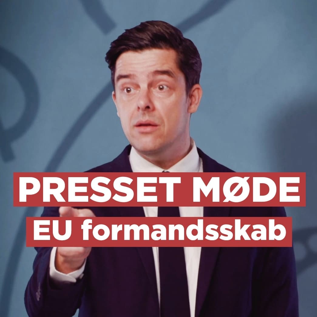 EU formandsskab // Presset Møde i Schøtministeriet 4. JULI 2025 artwork