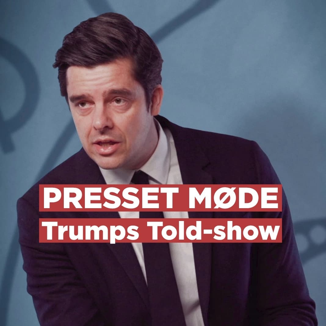 Trumps told-show // Presset Møde I Schøtministeriet 11. APR 2025 artwork
