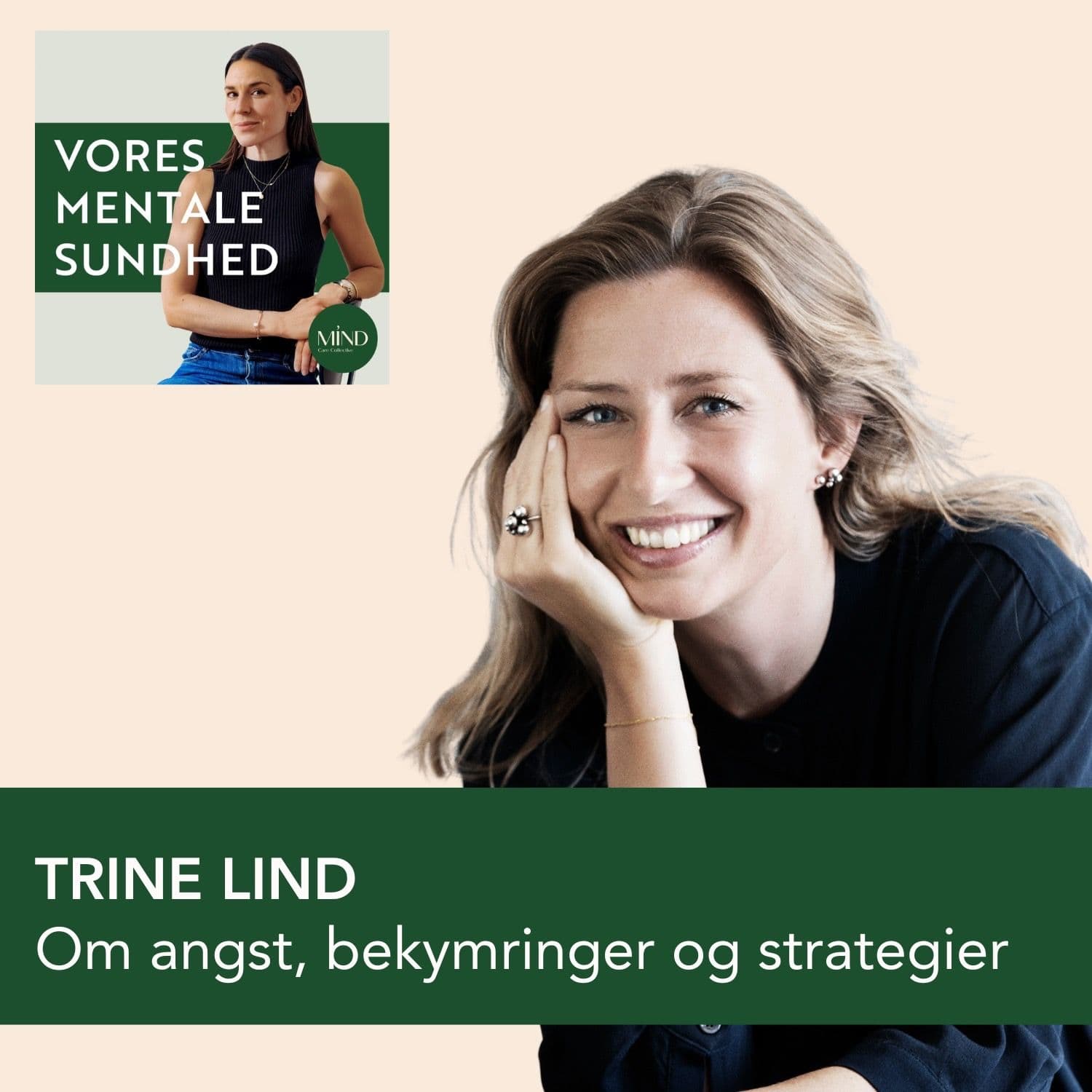 Om angst, bekymringer og tankestrategier med psykolog, Trine Lind artwork