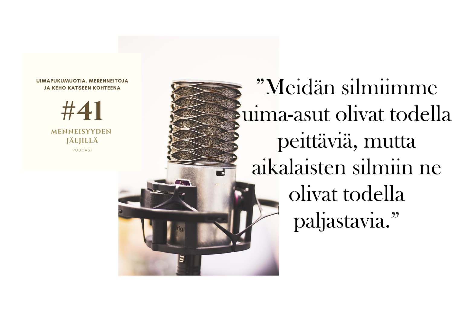 #41 Uimapukumuotia, merenneitoja ja keho katseen kohteena artwork