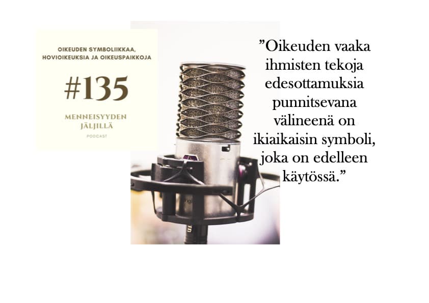 #135 Oikeuden symboliikkaa, hovioikeuksia ja oikeuspaikkoja artwork