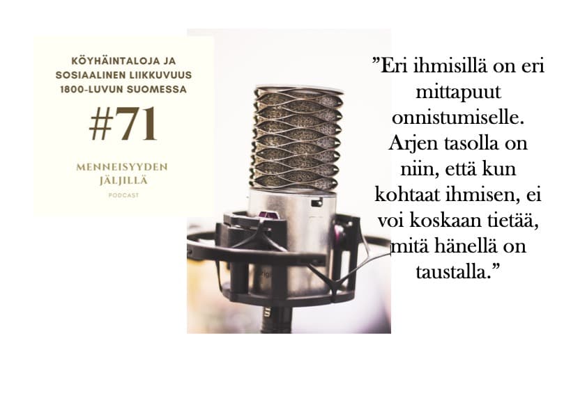#71 Köyhäintaloja ja sosiaalinen liikkuvuus 1800-luvun Suomessa artwork