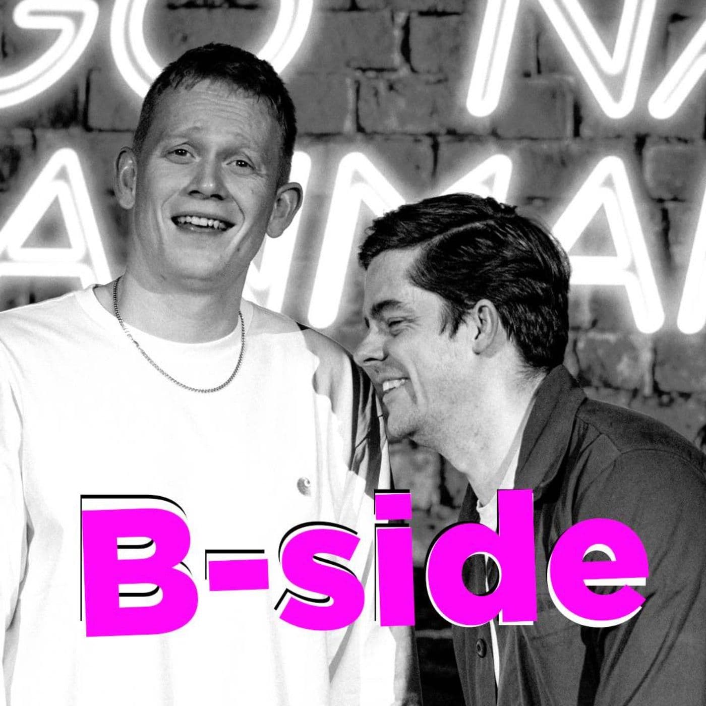 B-side om komiker-barsel & emsige typer artwork