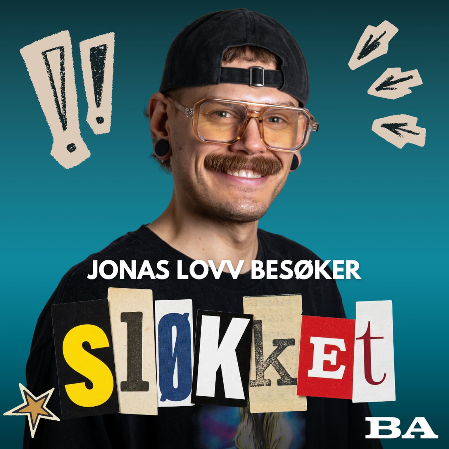Pikselerte pølser, rød løper-fadese og barnehagebarn på avveie artwork