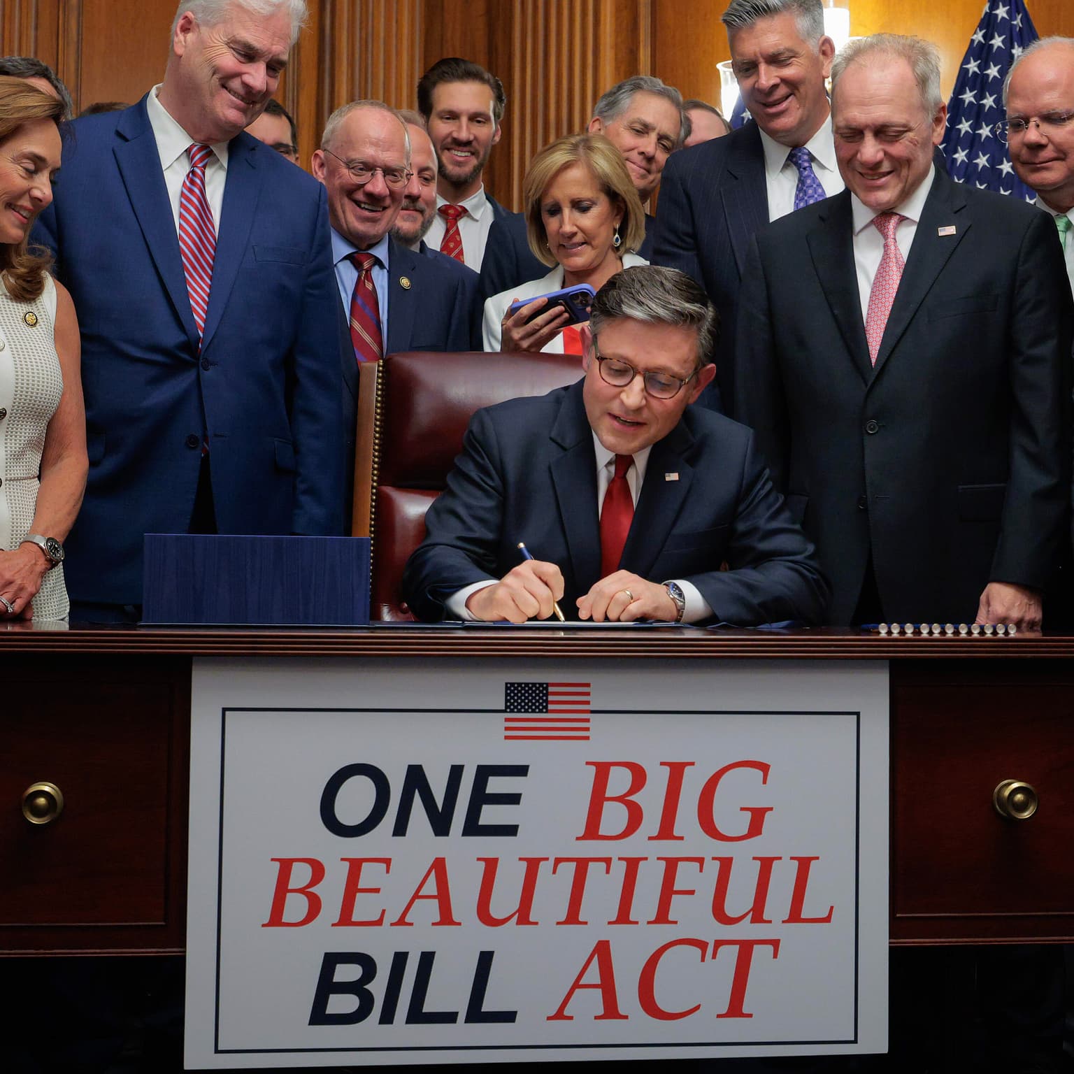 The simple math of the big bill artwork