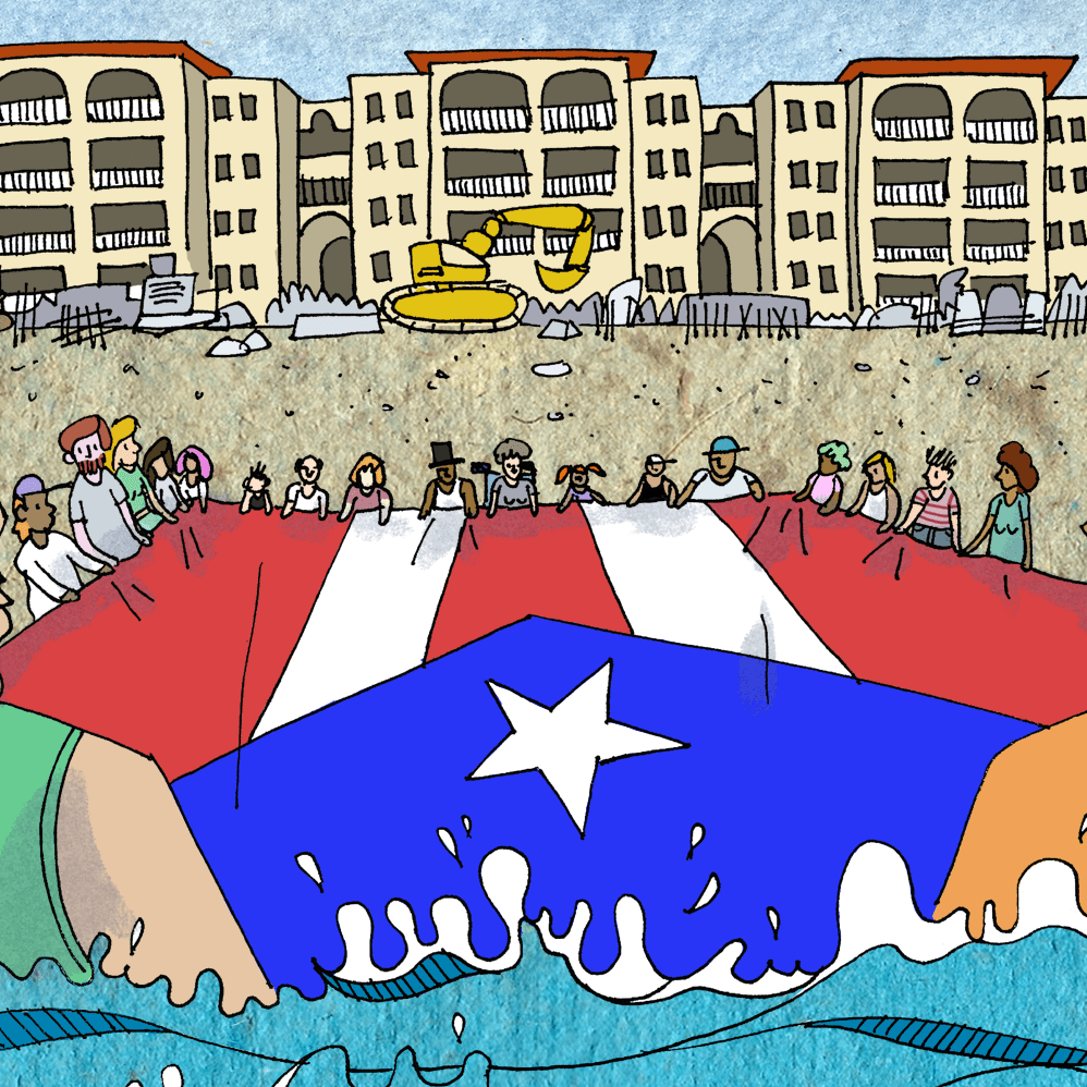 The battle for Puerto Rico's beaches artwork