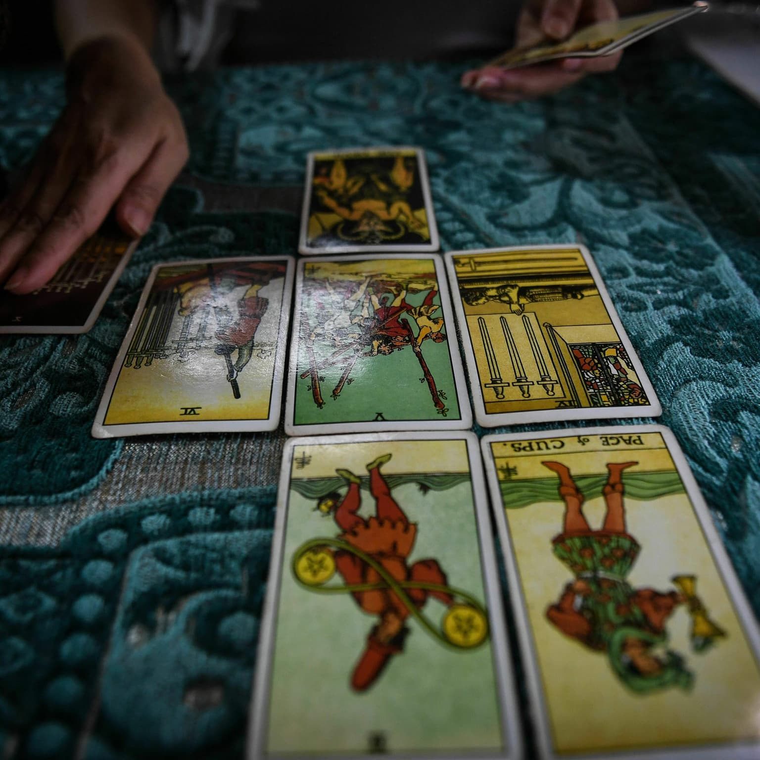 A tarot card reading for the U.S. economy artwork