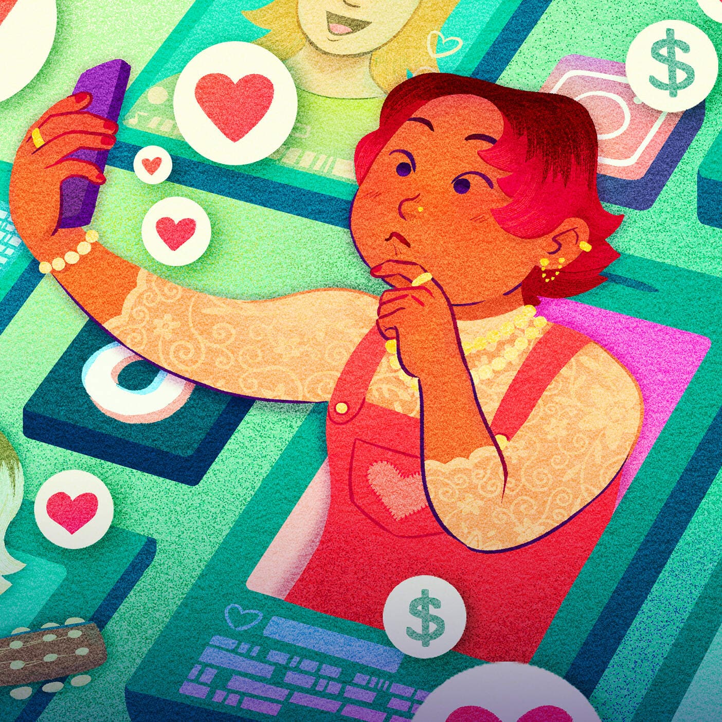 Two Indicators: the influencer industry artwork