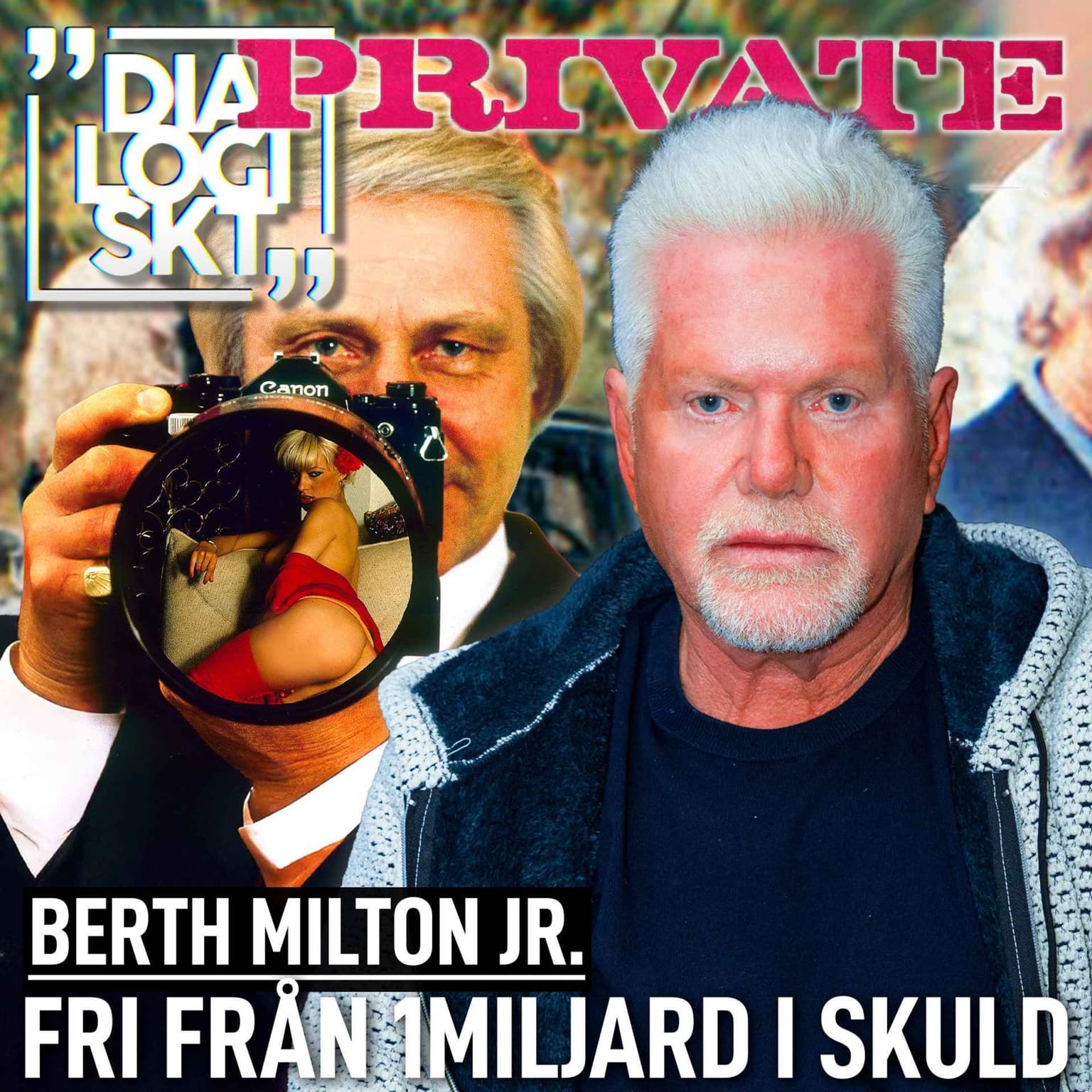 #233, Berth Milton Jr. , ”FRI FRÅN 1 MILJARD I SKULDER!” artwork