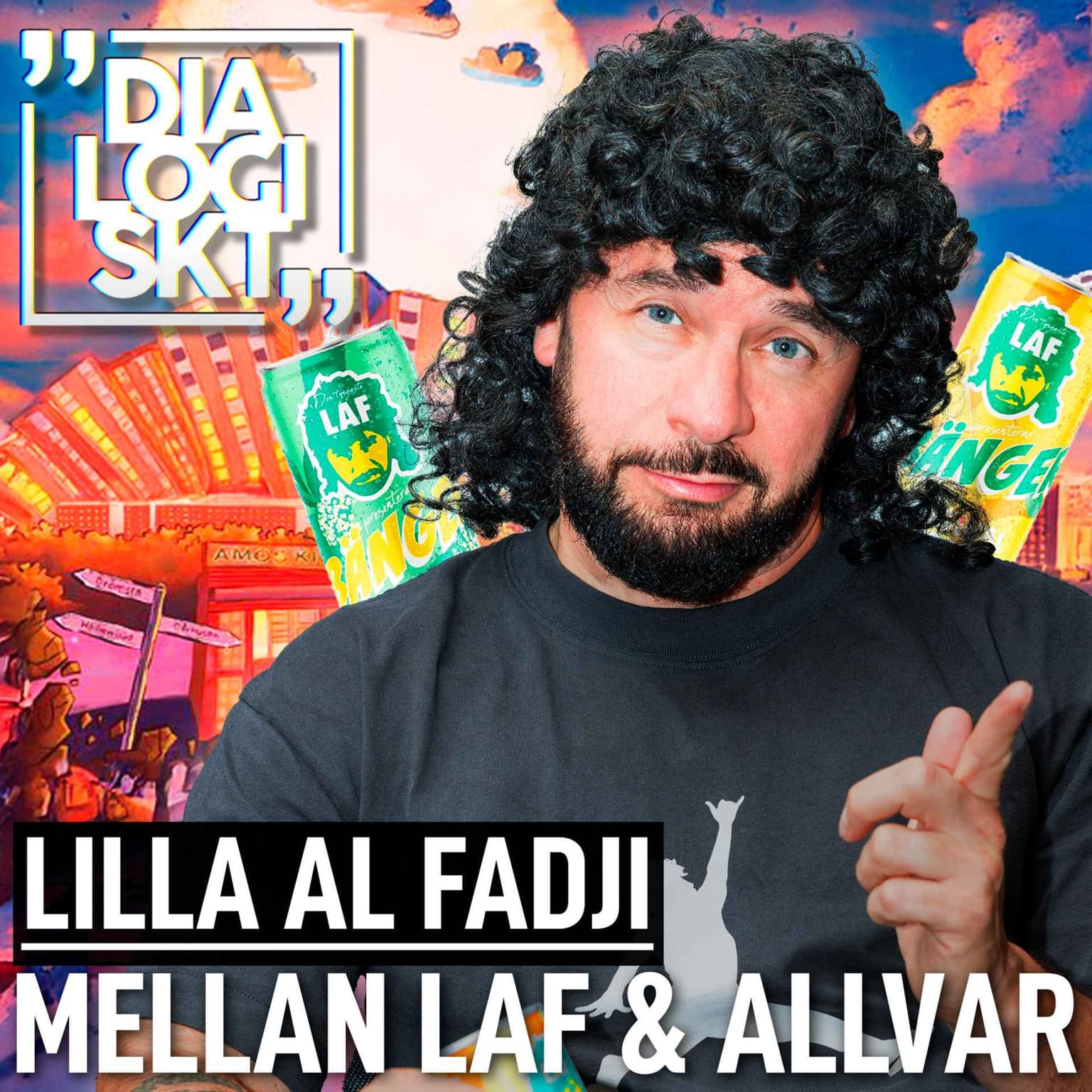 #204 , Lilla Al fadji , ”MELLAN LAF & ALLVAR!” artwork
