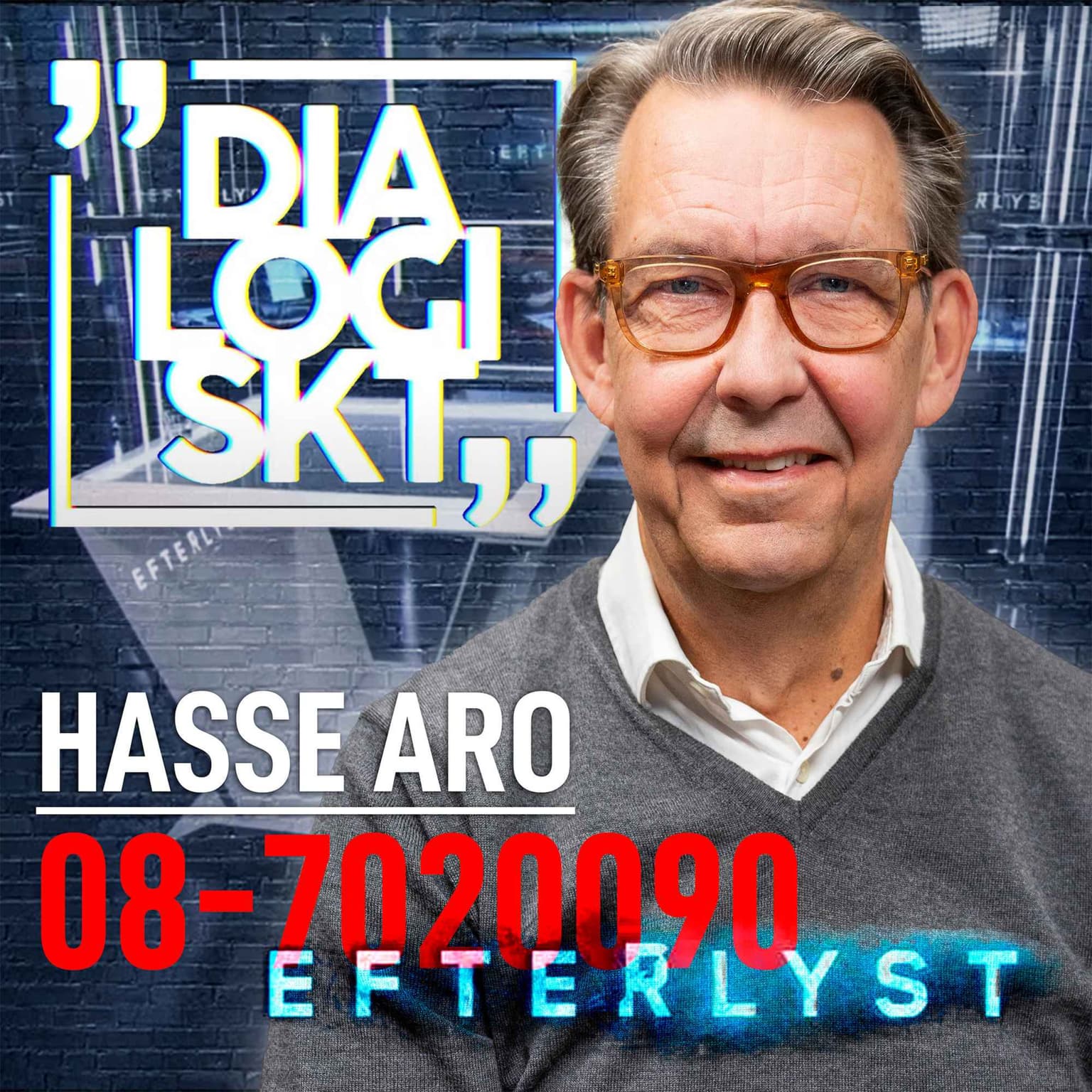 Hasse Aro,#168, ”Efterlyst 08-7020090!” artwork