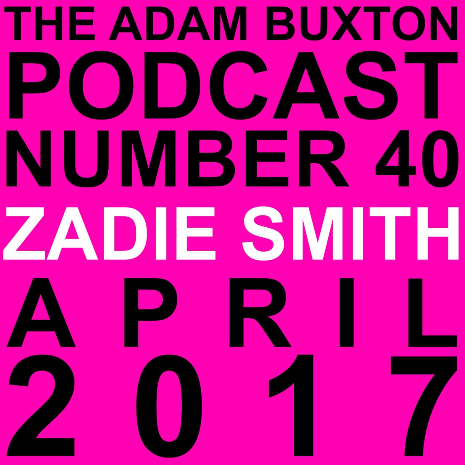 EP.40 - ZADIE SMITH artwork