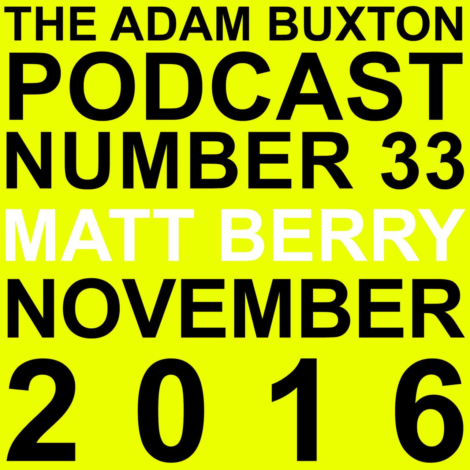 EP.33 - MATT BERRY artwork
