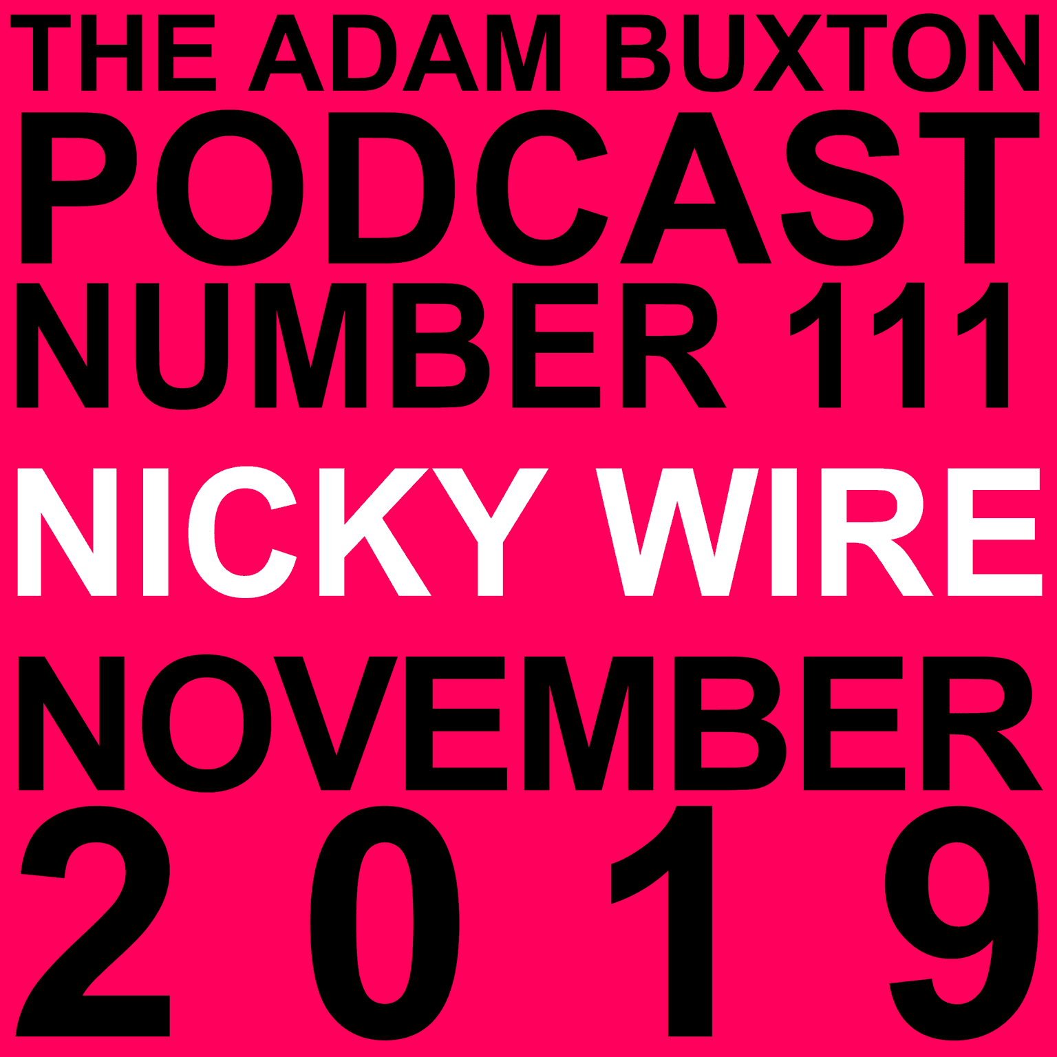 EP.111 - NICKY WIRE artwork