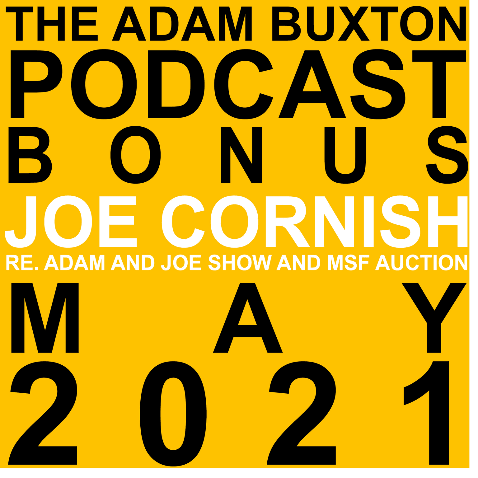 BONUS - JOE CORNISH RE. ADAM AND JOE AND MSF AUCTION artwork