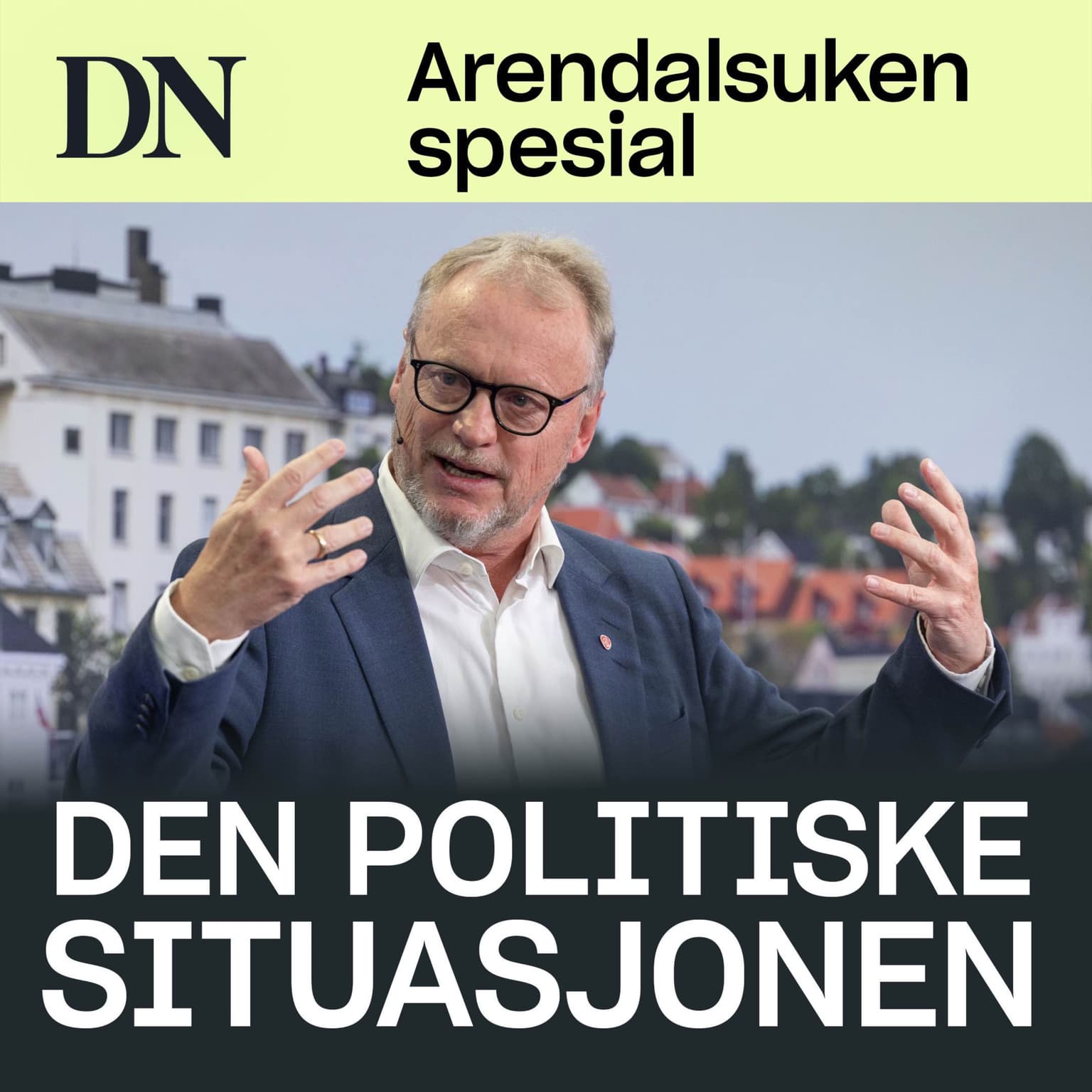 Venstres Guri Melby om valgkamp og bybane i Bergen - Arbeiderpartiets Raymond Johansen minner oss om at det ikke er Støre som er på valg i høst artwork