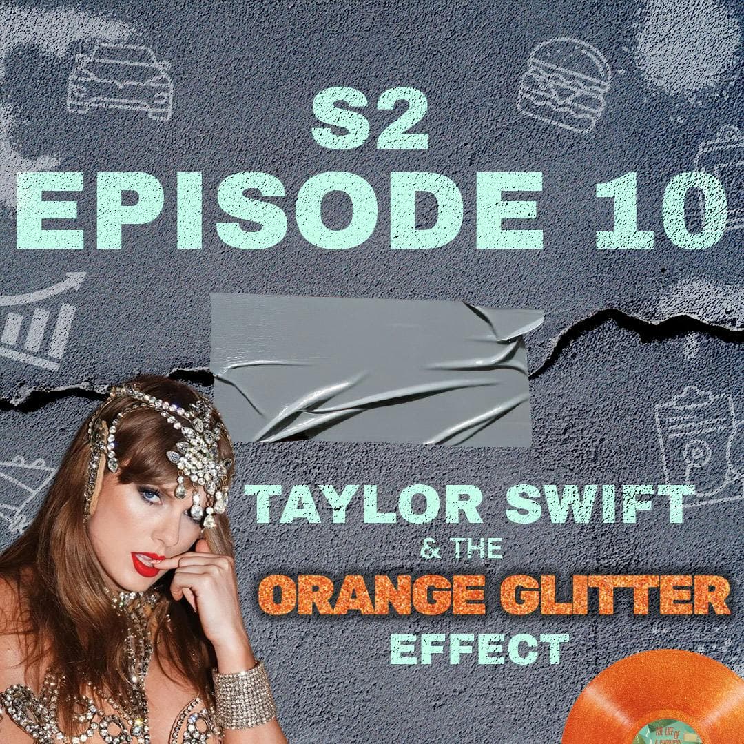 Taylor Swift & The Orange Glitter Effect artwork