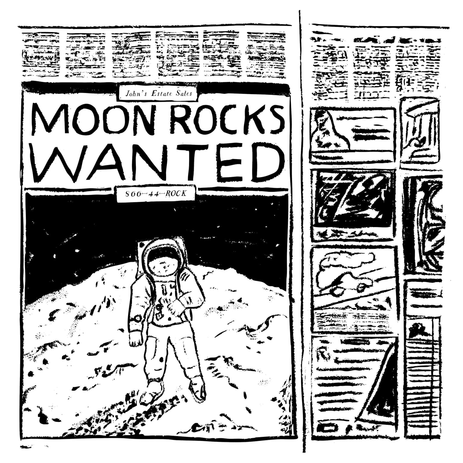 Moon Rocks Wanted artwork