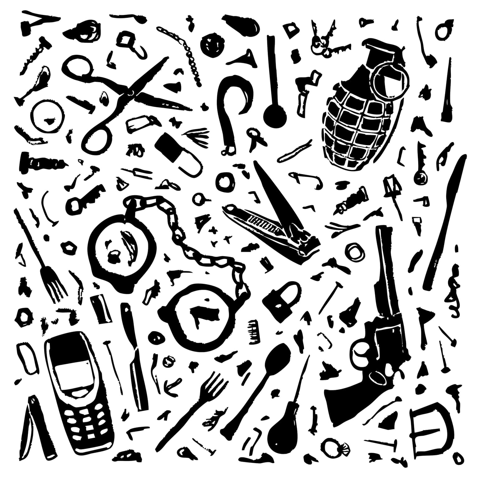 Guns, Grenades, and $100,000 artwork