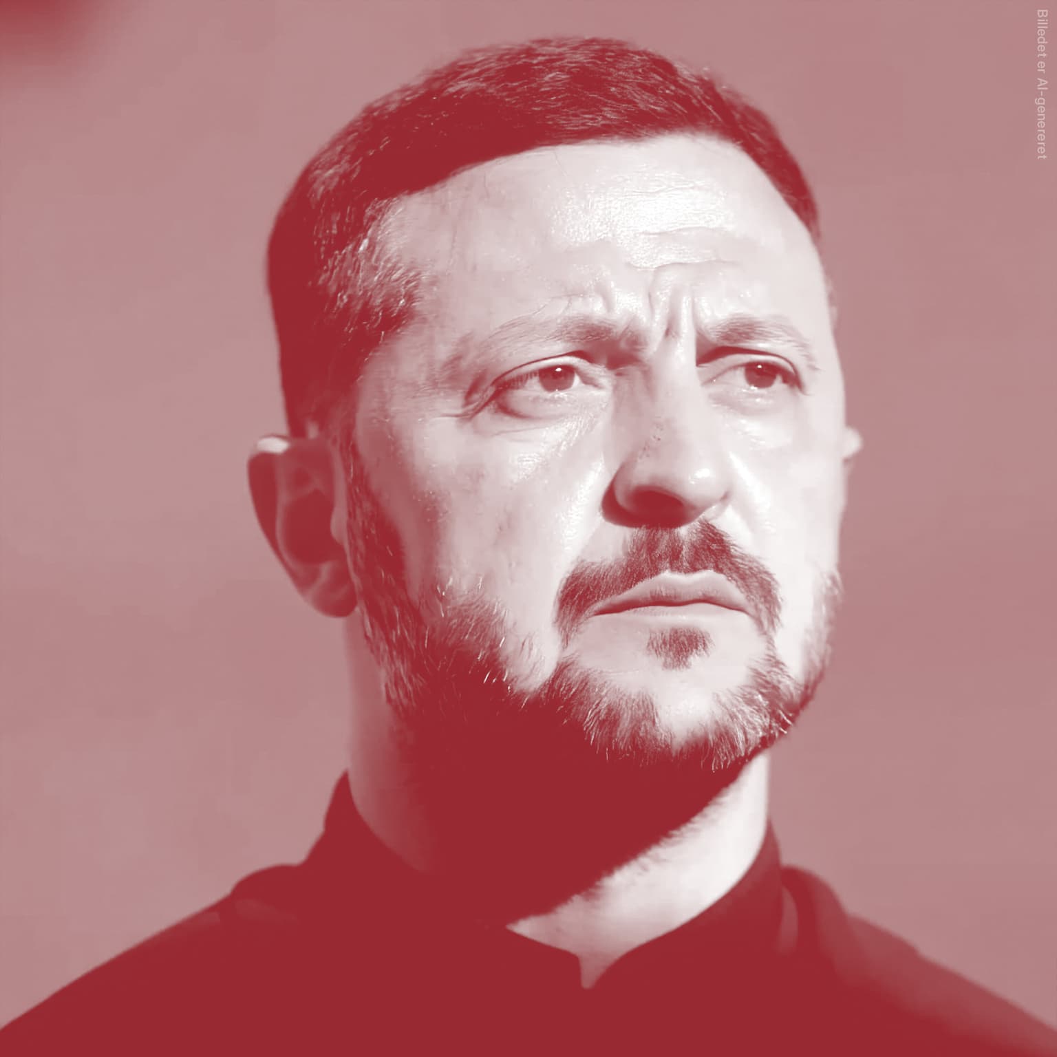 Volodymyr Zelenskyj (3:4) - Krigsskæg artwork