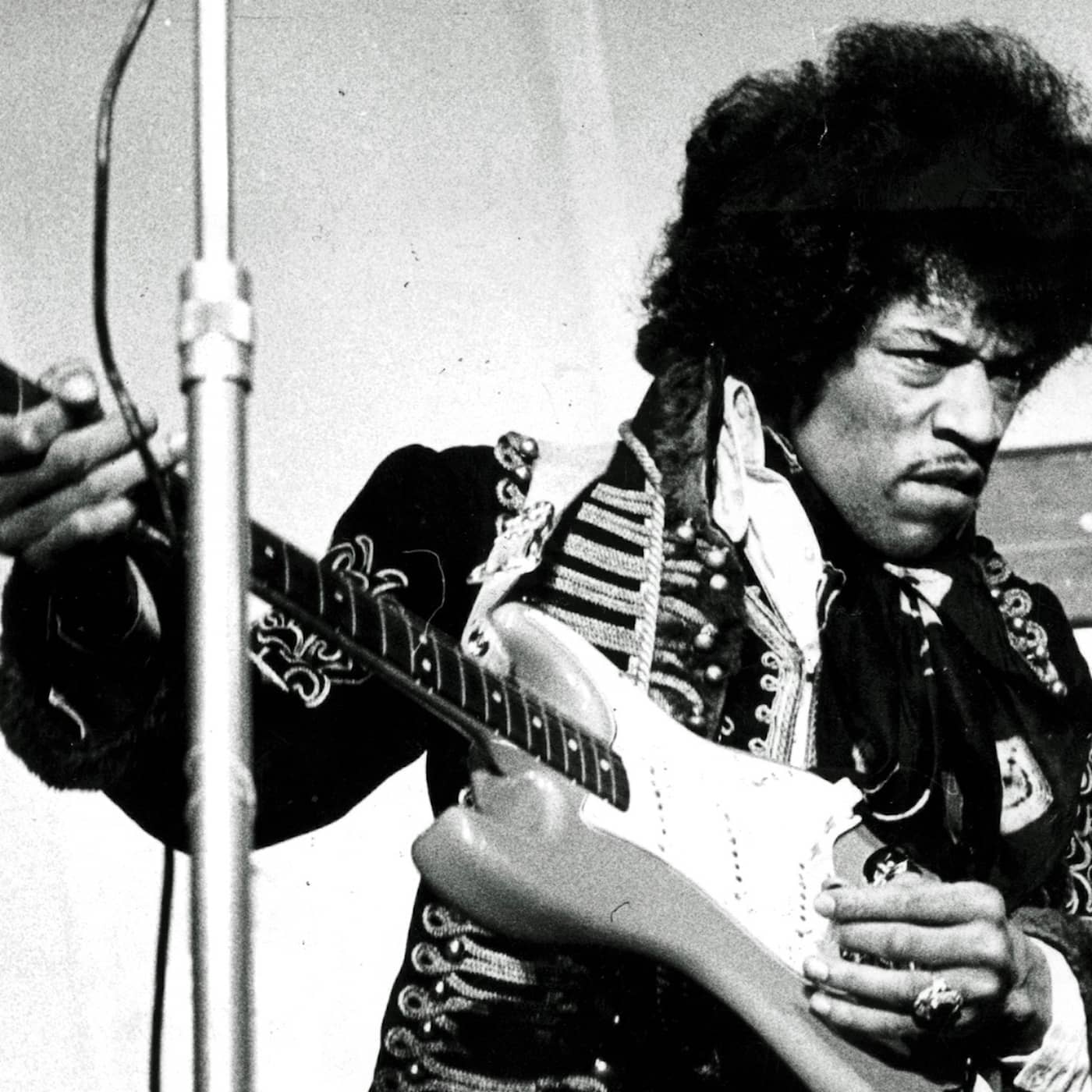 Jimi Hendrix – en elektrisk mix av mode och musik artwork