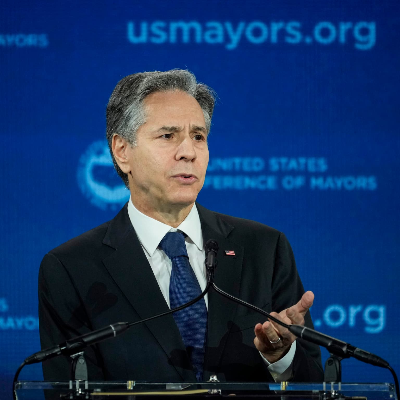 Secretary of State Antony Blinken artwork