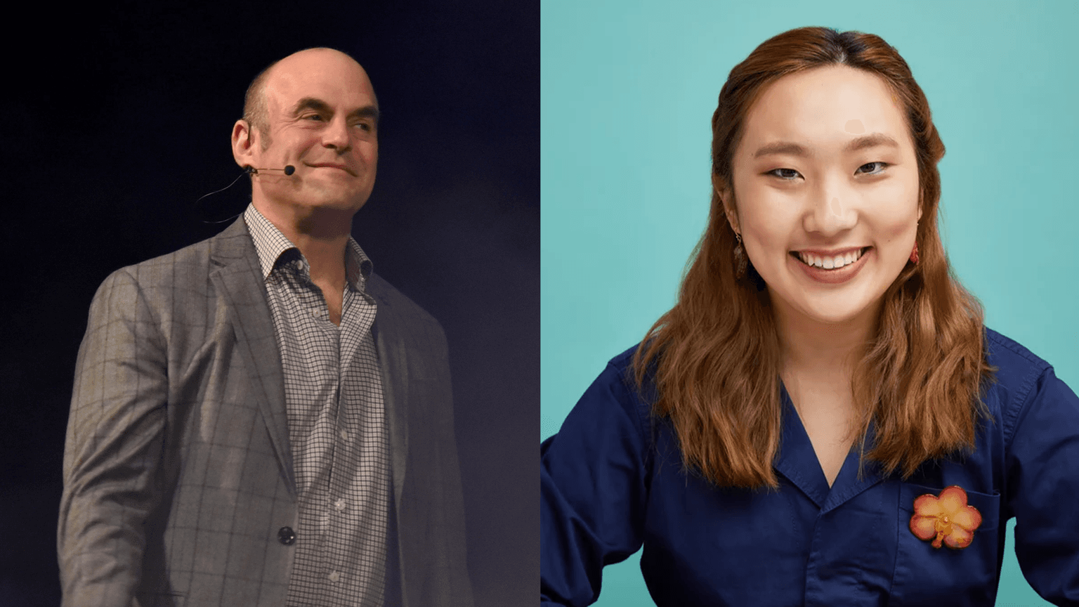 Behind the scenes with Peter Sagal and Emma Choi artwork