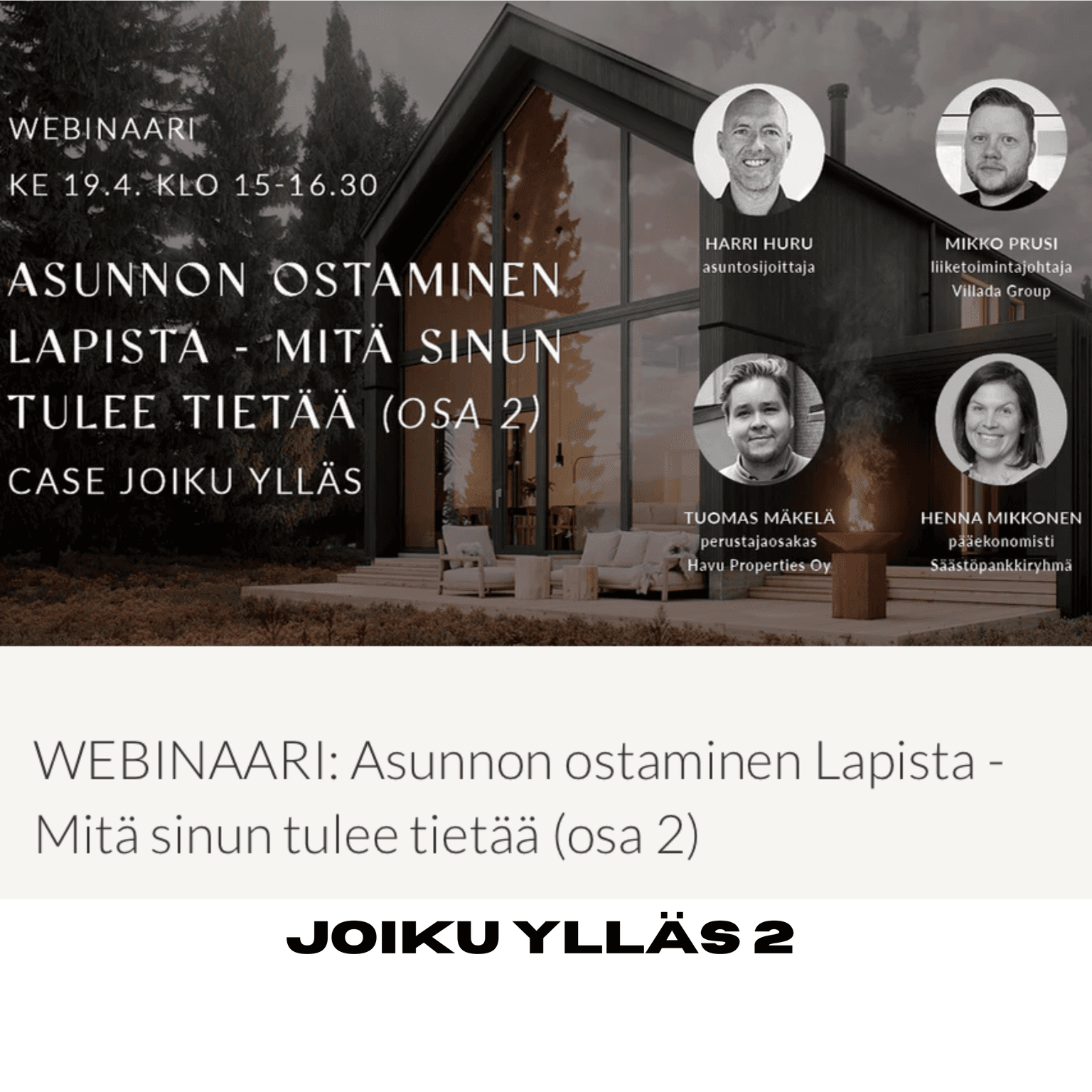 255. Asunnon ostaminen Lapista, mitä sinun tulee tietää 2 - Case Joiku Ylläs artwork