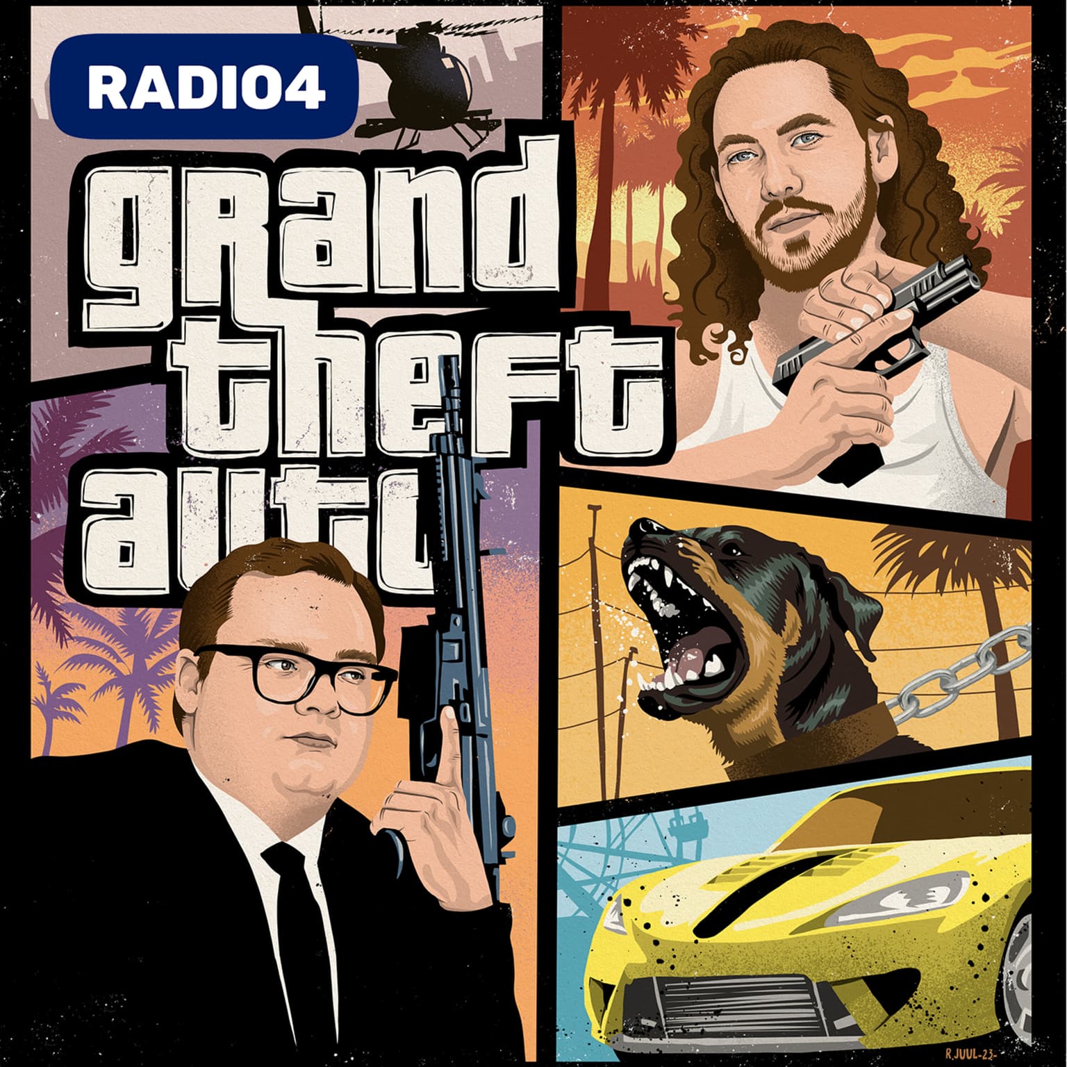 Grand Theft Auto: spillet der splitter USA artwork