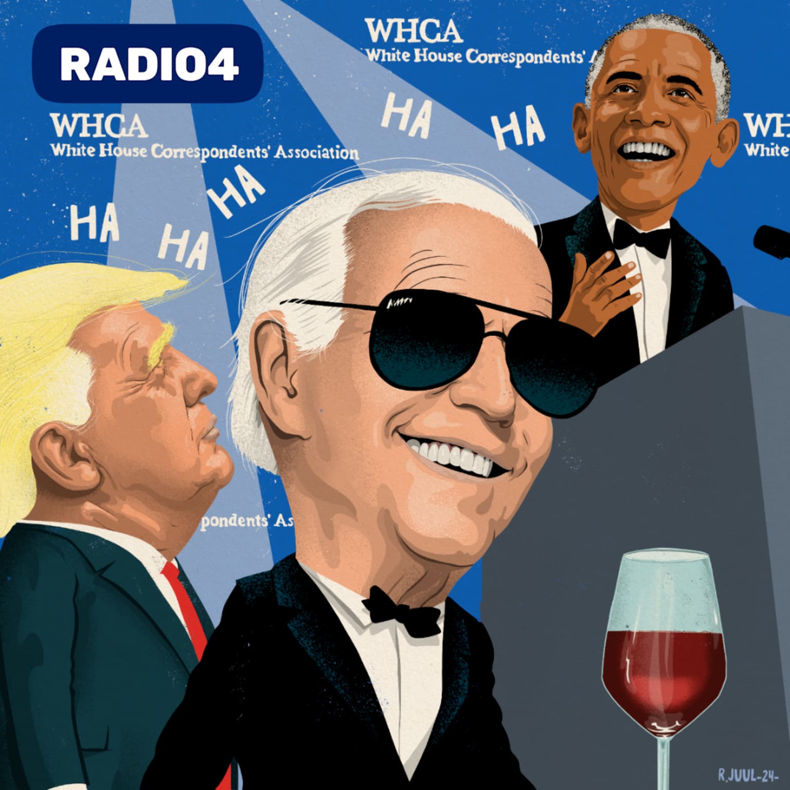 The White House Correspondence Dinner: Hvem er den sjoveste præsident? artwork