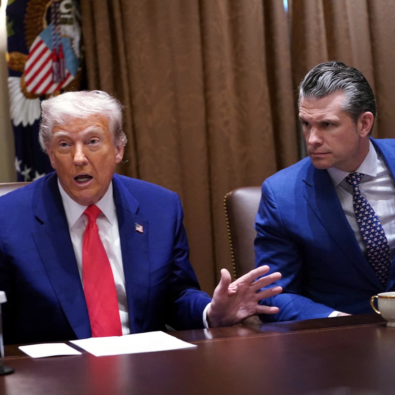 Trump edition: Breaking the Pentagon artwork