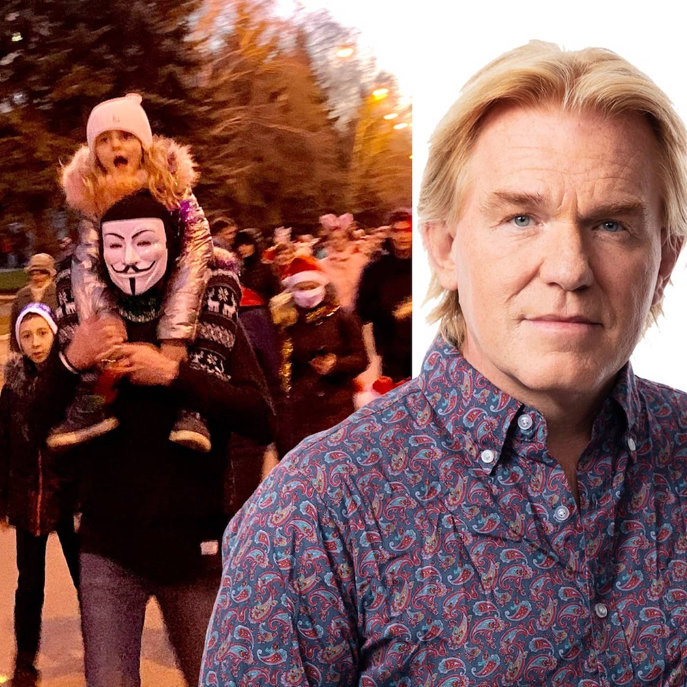 Det bästa är barnens glädje, säger han genom masken: Jesper Lindau, korrespondent i Ukraina artwork